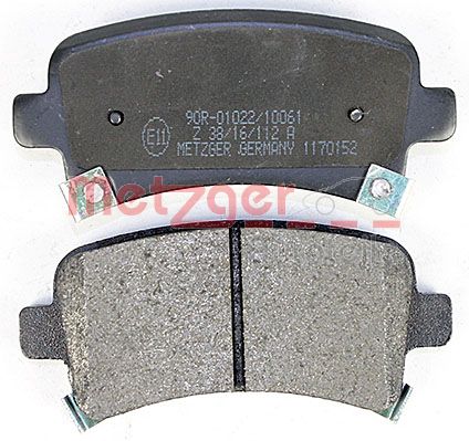 METZGER 1170152 Bremsbelagsatz, Scheibenbremse